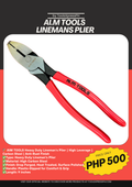 AIM Tools Linemans Plier 9 inch heavy duty High Leverage for cutting Copper Aluminum and ACSR